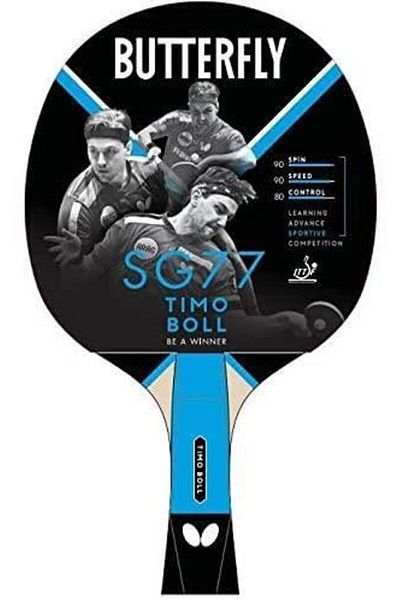 BUTTERFLY Butterly Tt-bat Timo Boll Sg77 P.p. Racket Colorful Unisex Table Tennis Racket