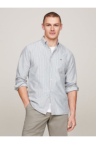 Tommy Hilfiger Heritage Stripe Regular Fit Oxford Shirt
