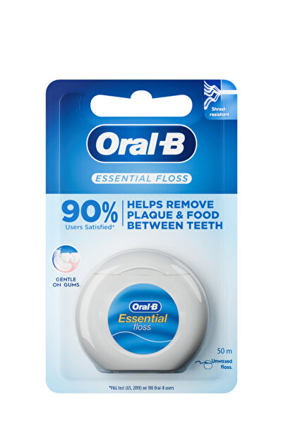 Oral-B خيط تنظيف الأسنان | خيط تنظيف الأسنان الأساسي غير المشمع | 50 متر | قط...