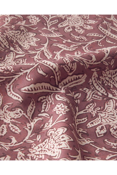 English Home Lenna Pamuk Polyester Su Geçirmez Masa Örtüsü 150x200 cm Kırmızı