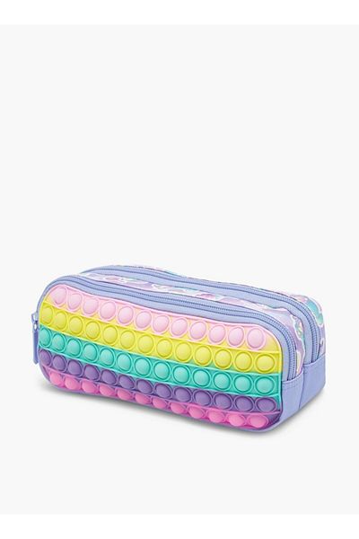 Flora Bella by Shoexpress LBL by Shoexpress Pop-It Striped 2-Compartment Pencil Case