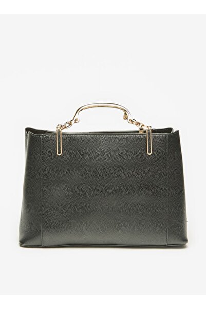 Flora Bella by Shoexpress Solid Tote Bag with Handles and Detachable Strap - W 29.5 x H 20 x D 13.5 cm