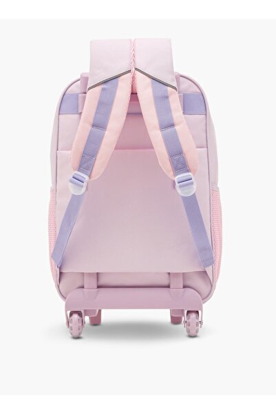 Flora Bella by Shoexpress Colourblock Trolley Backpack with Retractable Handle - 44x16x30 cm