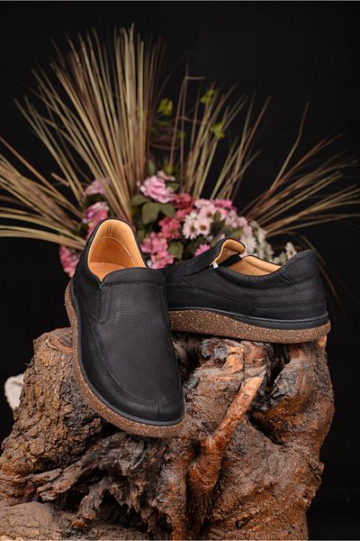 Greyder Genuine Leather Men's Black Casual Shoes - Elegance and Comfort with Innovative Style