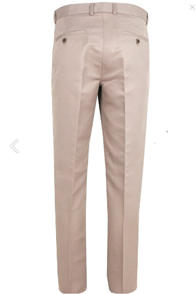 Varetta Ανδρικό λινό παντελόνι σε μπεζ Dobby Classic Cut Pocket