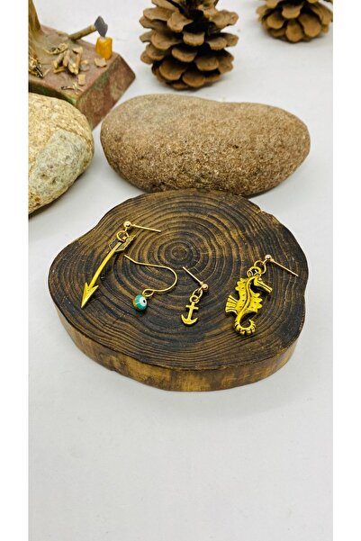 Porsuk Alternatif Handmade Ethnic Authentic Hippie Bohemian 4 Piece Set Earrings