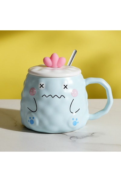 Livava Dinosaur Ceramic Mug, Blue, 13X8