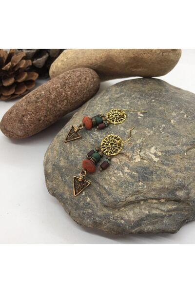 Porsuk Alternatif El Yapımı Etnik Otantik Bohem Küpe