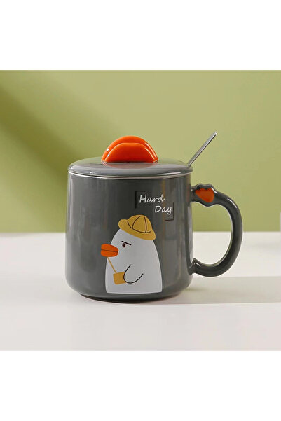 Livava Cool Duck Ceramic Mug, Gray, 8X7