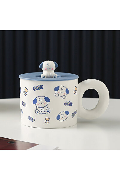 Livava Tiny Dog Ceramic Mug, Colorful, 10X8