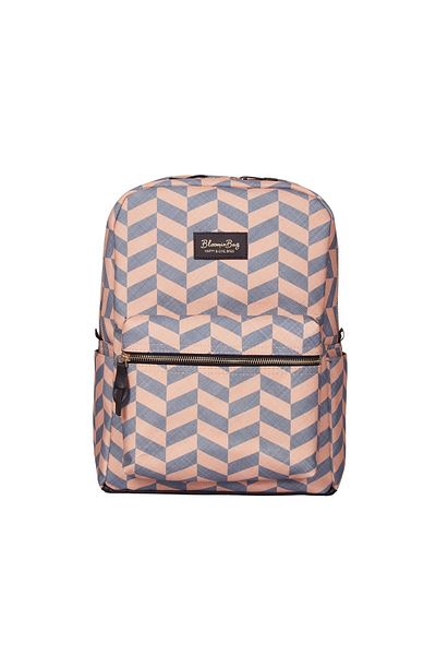 BloominBag Smokey Chevron 13 - 14 Inch Backpack Laptop / Macbook Bag
