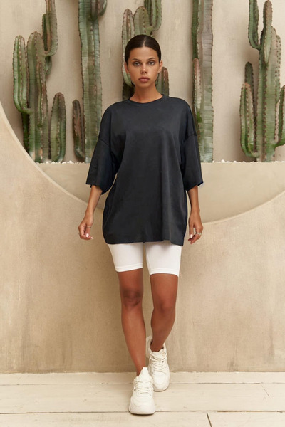 BayBayan Ženska ležerna kroj - okrugla kragna kratki rukav T-shirt