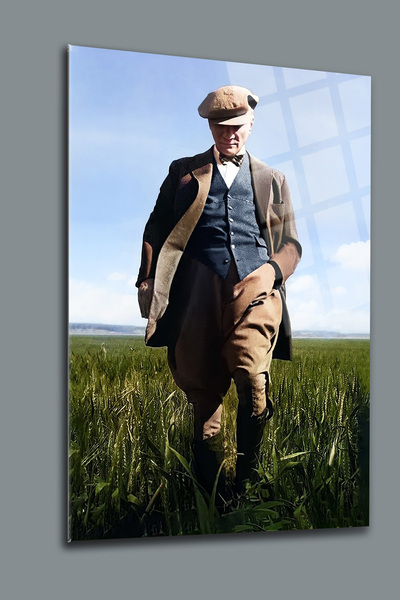 glassartdesign Atatürk Sticlă Tablo 90