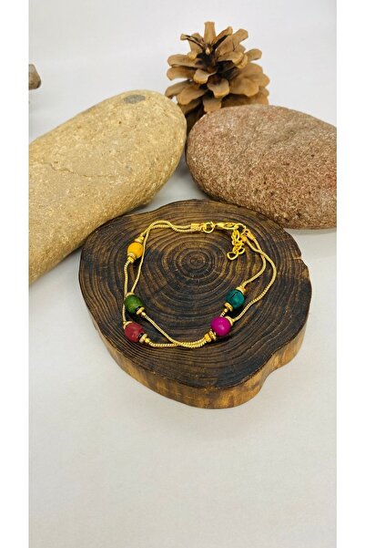Porsuk Alternatif Hand Oil Ethnic Authentic Wooden Bead Lacquer Coated Chain ...
