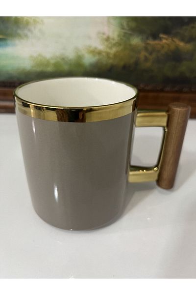 Lavin Premium Colored Wooden Handle Mug