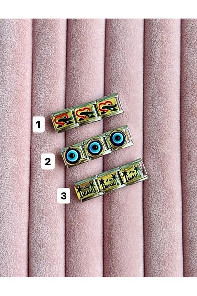 Perle Elit Italian Steel Bracelet Charm - 1 Piece