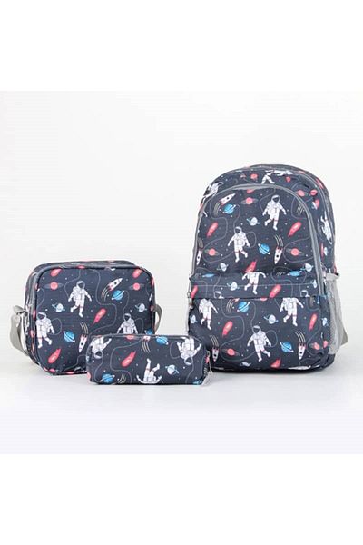 Tahtakale Hobi Cambridge Polo Club Astronaut 3-Piece School Bag Set