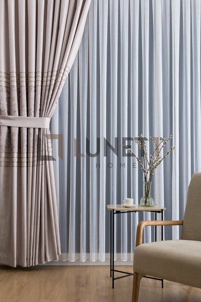 LUNETT HOME İKRA19 ARMUR SIK PİLELİ 1x3 TÜL PERDE SALON BALKON MUTFAK TÜLÜ