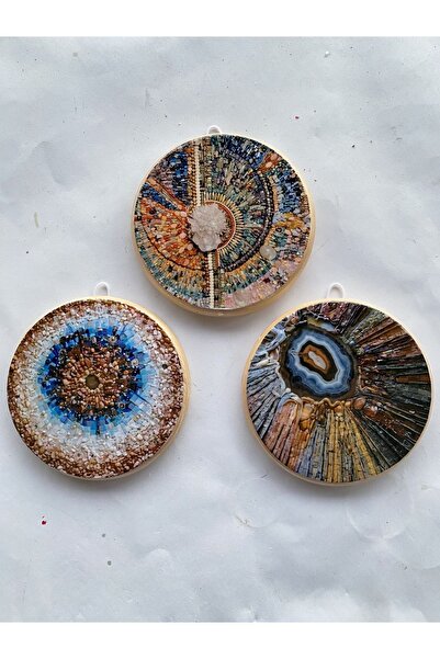 ZeyMin Art Mozaik Temalı 3lü Duvar Süsü