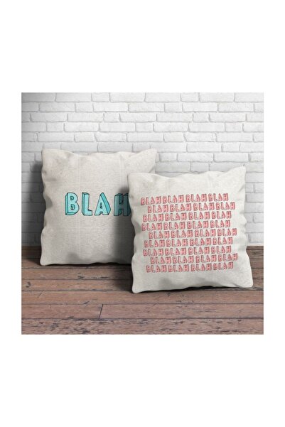 Hediyesepeti Home Gift Espirirli Double Pillow - Printed Text Decorative Throw Pillow