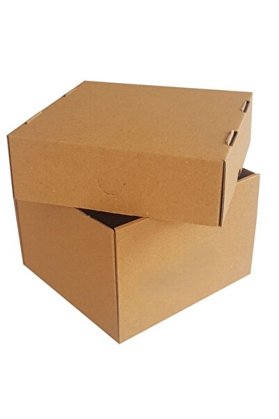 işOfis 5 Adet 15x15x10 cm Kapaklı Kutu, e-Ticaret Kargo Kutusu, Hediye Kutusu...