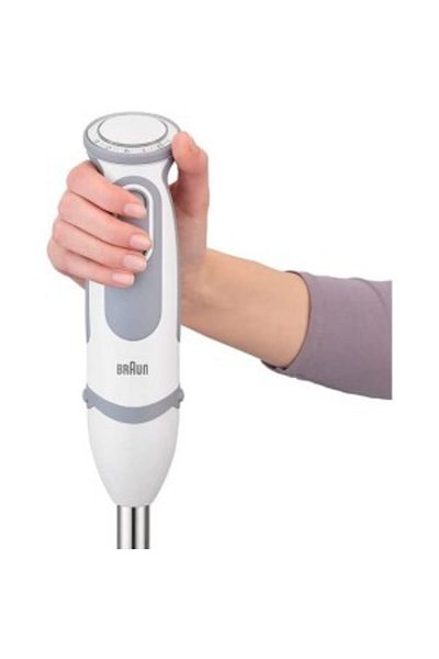 Braun Hand Blender 21Speeds, PowerBell, Splash Control, One Hand speed wheel, Ergonomic Shape MQ5200