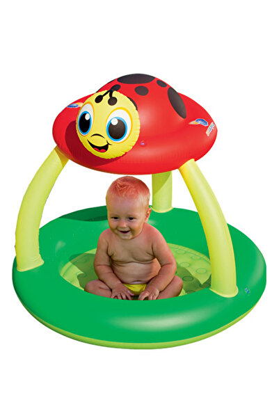 BESTWAY Gölgelikli Şişme Havuz 91 X 84 Cm Şişme Yumuşak Tabanlı UV Güneş Koru...