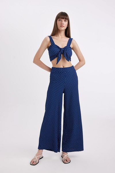 DeFacto Gepunktete Wickelhose mit weitem Bein - D4265AX24HS
