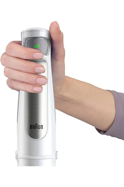 Braun Hand Blender 500ml chopper, Double beater, Active Blade, SmartSpeed, PowerBell Plus -MQ7035XBI