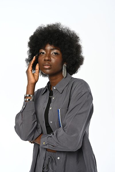 Orfeo Negro KADIN TEK CEPLİ RAHAT KALIP GÖMLEK