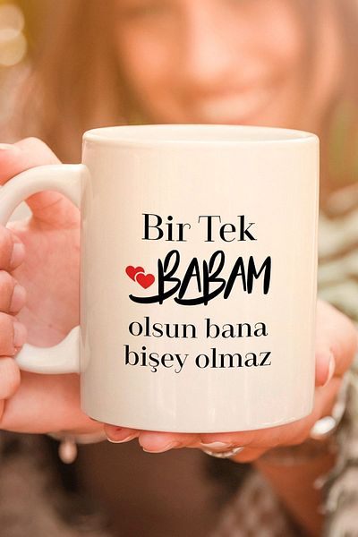 Hediyesepeti اسمحوا لي أن أكون أبًا واحدًا لا شيء لي كوب رسالة - كوب كوب مطبوع