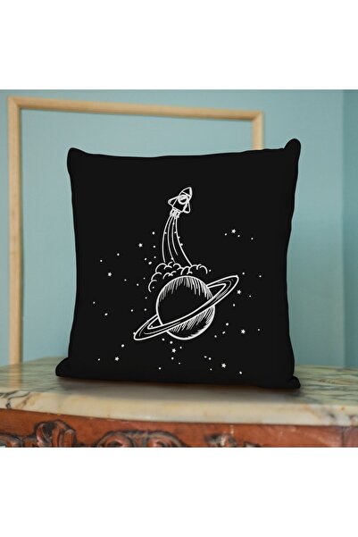 Hediyesepeti Подушка з космічним дизайном, наповнена волокном, 38 х 38 см, де...