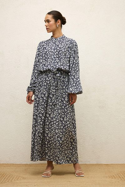 Manuka Blumenkleid mit Viskose-Print