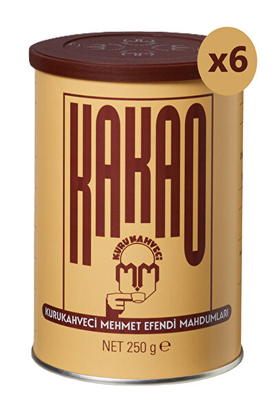 Mehmet Efendi Kakao Teneke Kutu 250 Gr X 6 Adet