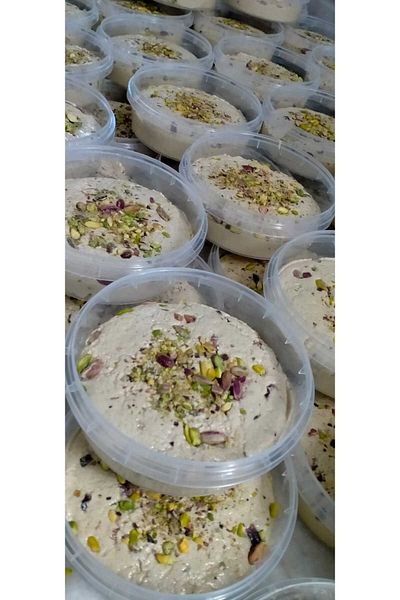 Öztecer 400 g * 2 Advantage Package - Special Product with Tahini and Date Juice with Pistachios Without Sugar
