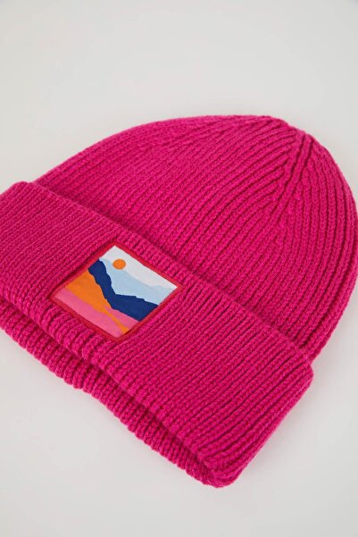 DeFacto Pletený dámský baret - tkaný štítek, A6330ax23wn