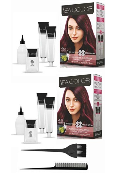 Sea Color Bir Kutuda 2 Boyama X2 Adet 4.65 Şarap Kızılı
