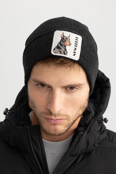 DeFacto Men's Beret R7041az23wn - Woven Label
