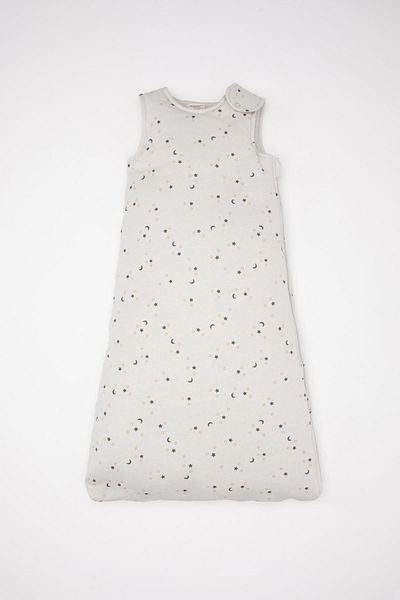 DeFacto Star Patterned Baby Boy Sleeping Bag - Sleeveless, 1 Tog Fiber Combed C6294a524sm