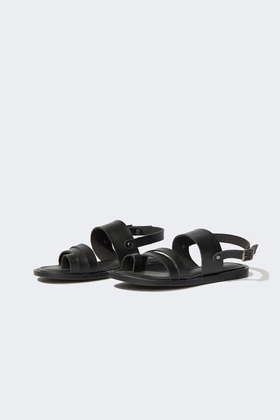 DeFacto Damen-Slip-On-Sandalen mit flacher Sohle C3735AX24HS