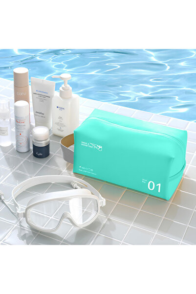 DEKOHOP Makyaj Malzemesi Sıvı Dayanıklı Pvc Seyahat Plaj Havuz Fitness Kozmet...