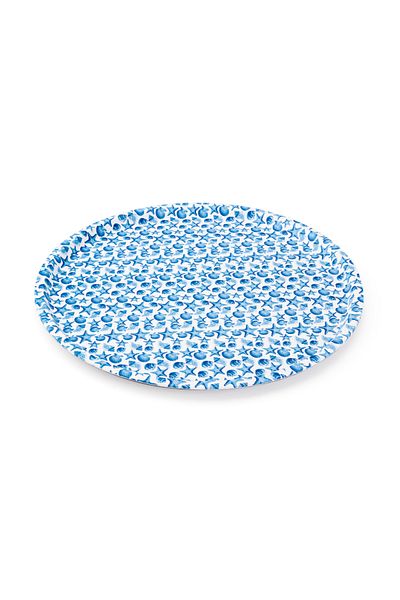 ZucciHome Zucci Home Blue Round Tray - 36 cm