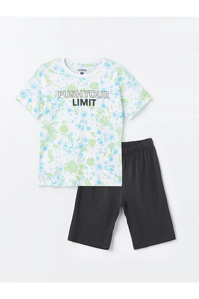 LC Waikiki Σετ πιτζάμες LCW Kids Boys με σορτς - Crew Neck, κοντομάνικο