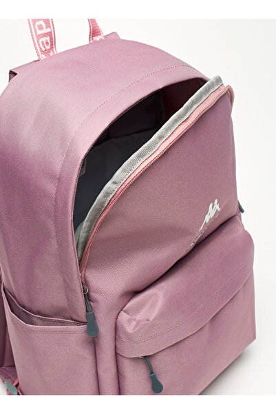 Kappa Logo Detail Backpack with Adjustable Shoulder Straps - W 15 x H 41.5 x D 28.5 cm