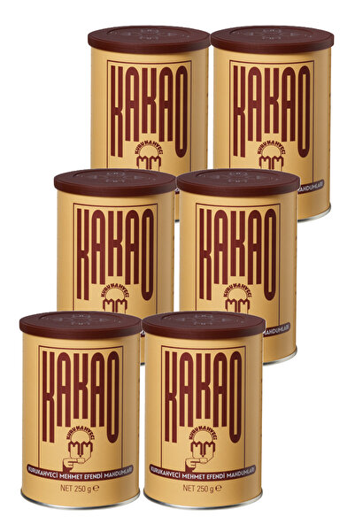 Mehmet Efendi Kakao Teneke Kutu 250 Gr X 6 Adet