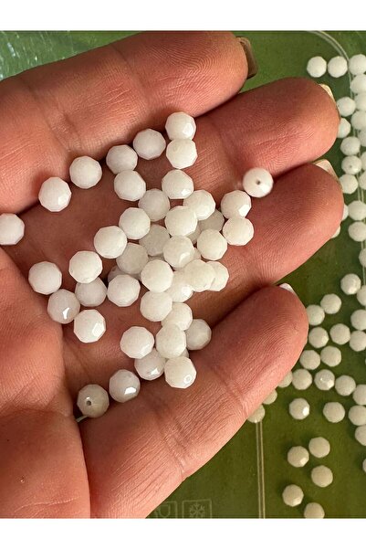 Gönülden Tasarım 276 komada - Kristalno bele perforirane perle