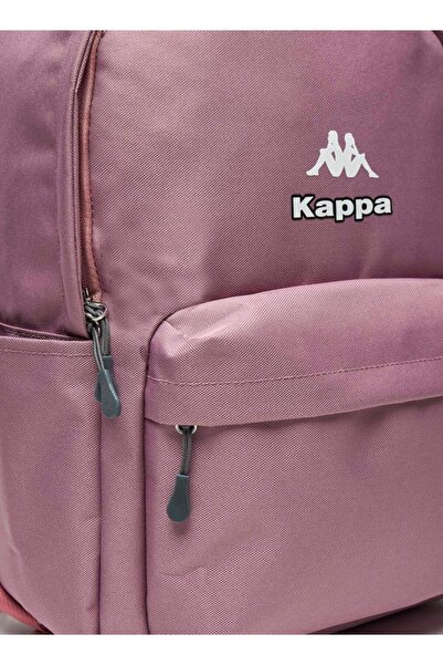Kappa Logo Detail Backpack with Adjustable Shoulder Straps - W 15 x H 41.5 x D 28.5 cm