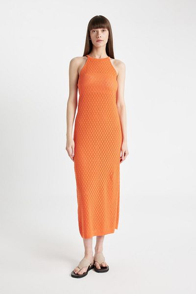 DeFacto Kleid mit normaler Passform und Neckholder D2820AX24HS