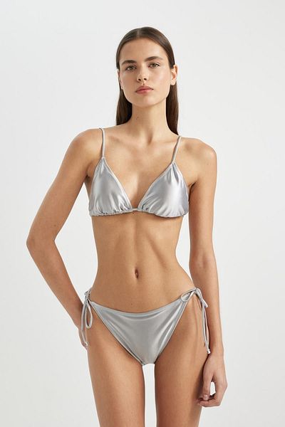 DeFacto Satin-Bikinihose mit Schnürung - Regular Fit B6934AX24HS