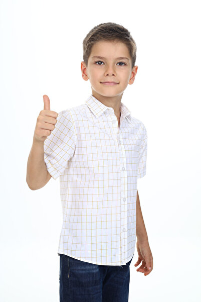 e-çocuk Βασικό πουκάμισο για αγόρι - καρό σχέδιο 0003